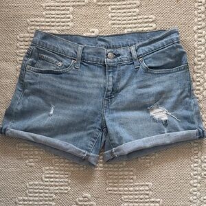 Levi's Light Blue Jean Shorts